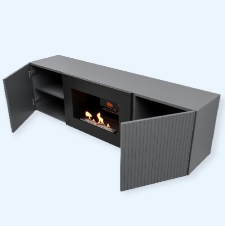 BFP/P-1400L графит (1595754) Firelight Тумба с биокамином